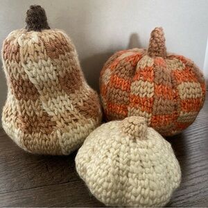 Handmade Crocheted Pumpkins and Gourds. Perfect Fall and Thanksgiving decor